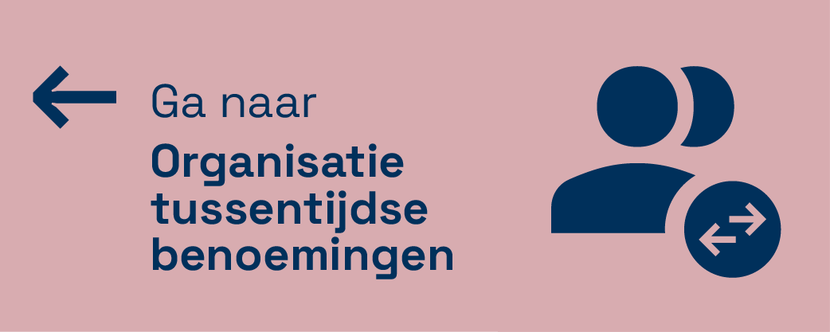 Terug naar organisatie tussentijdse benoemingen