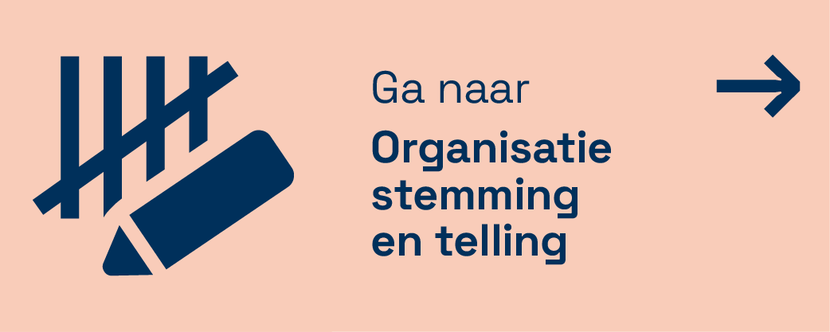 Ga verder naar organisatie stemming en telling