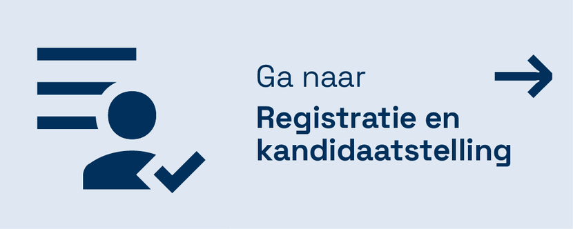 Ga verder naar registratie en kandidaatstelling